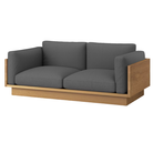 The White Oak Pawson Drift 80" Sofa from Herman Miller with rowan forward upholstery.