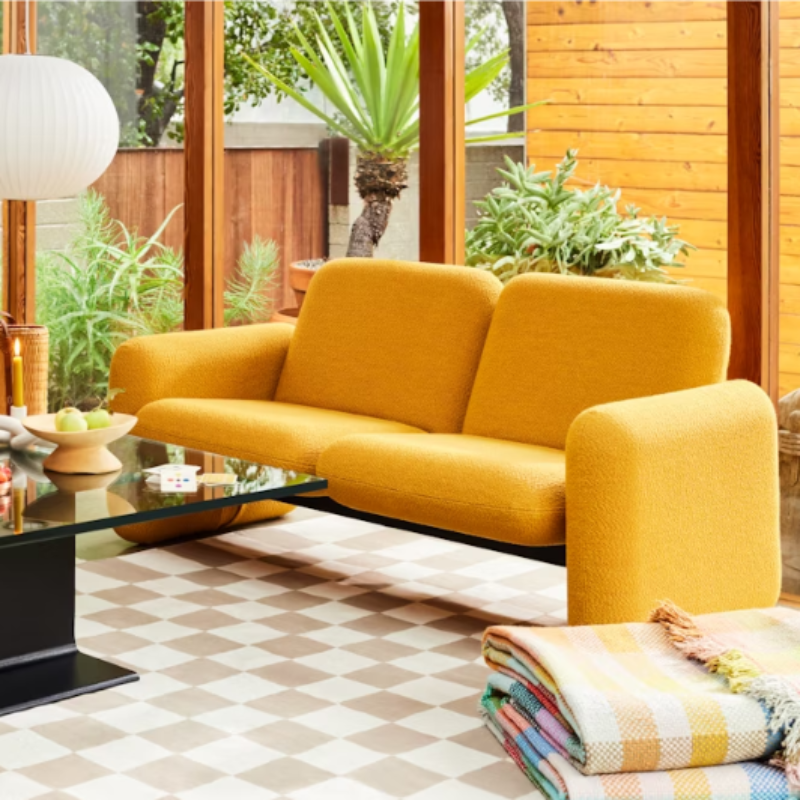 The Wilkes Modular Sofa, 2 Seater from Herman Miller in a living room.