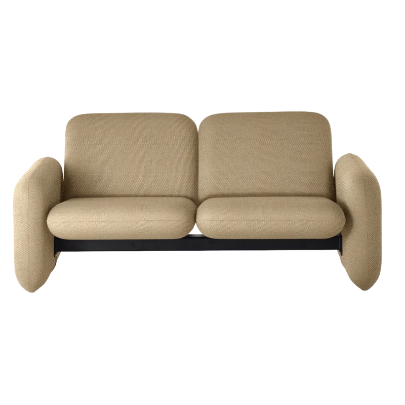 The Wilkes Modular Sofa, 2 Seater from Herman Miller in nico fabric, dromedary color.