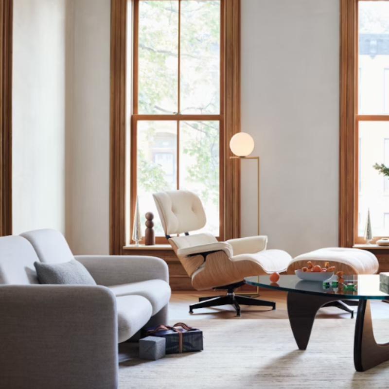 The Wilkes Modular Sofa, 2 Seater from Herman Miller in a den.