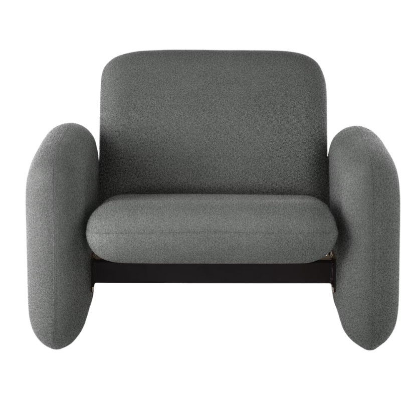 The Wilkes Modular Sofa Group Chair from Herman Miller with beck fabric in cornerstone color.