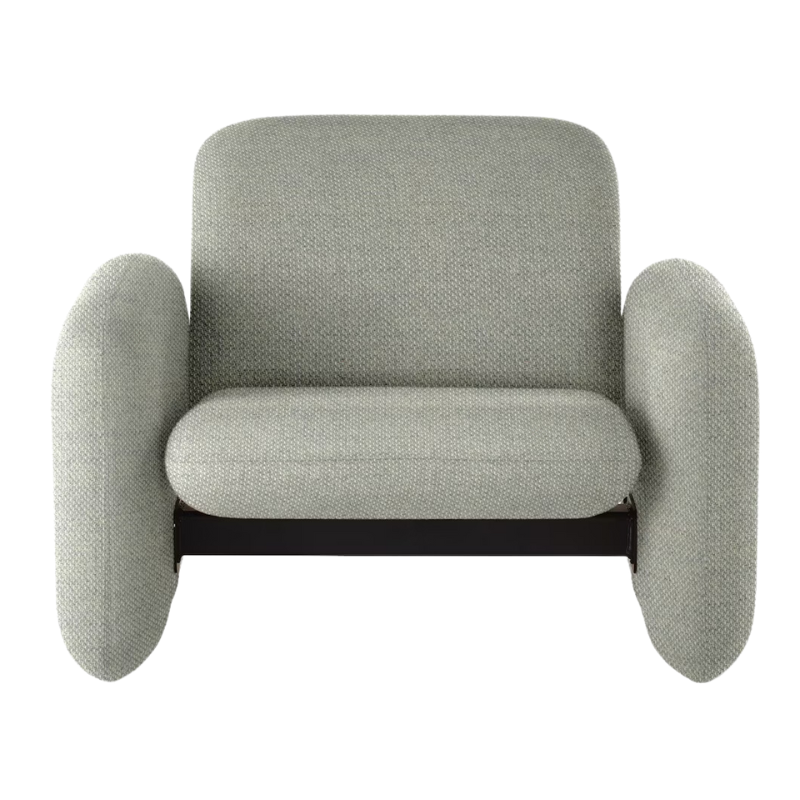 The Wilkes Modular Sofa Group Chair from Herman Miller with nico fabric in alcazar color.