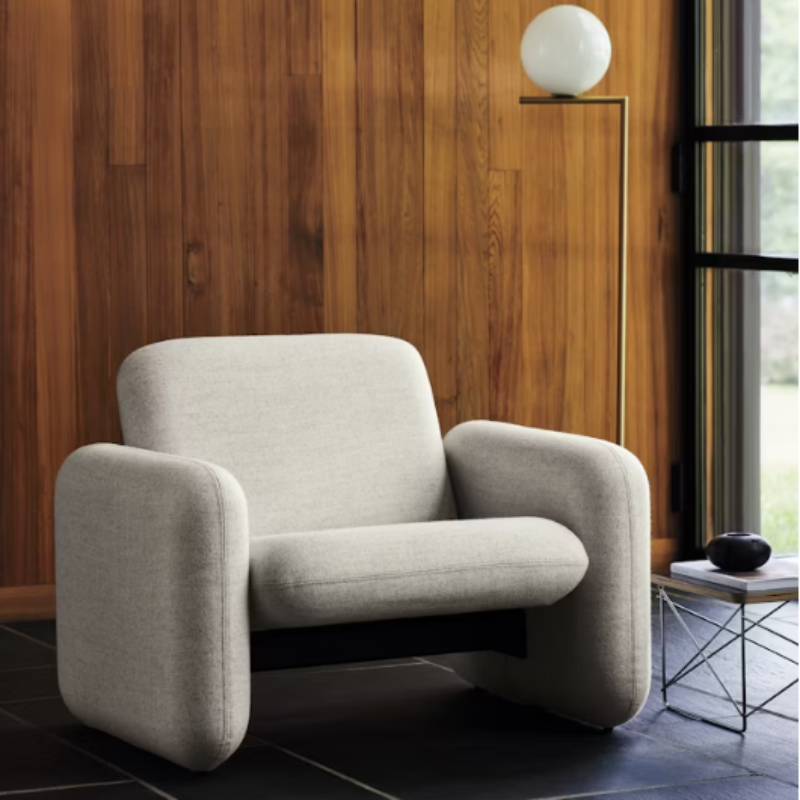 The Wilkes Modular Sofa Group Chair from Herman Miller in living room.