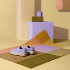 The Mix Teklan Entry Mat from Heymat in a studio.