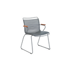The dark gray Click Outdoor Dining Chair by Houe.