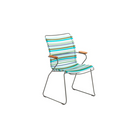 The mutilcolor-2 Click Outdoor Dining Chair Tall Back by Houe.