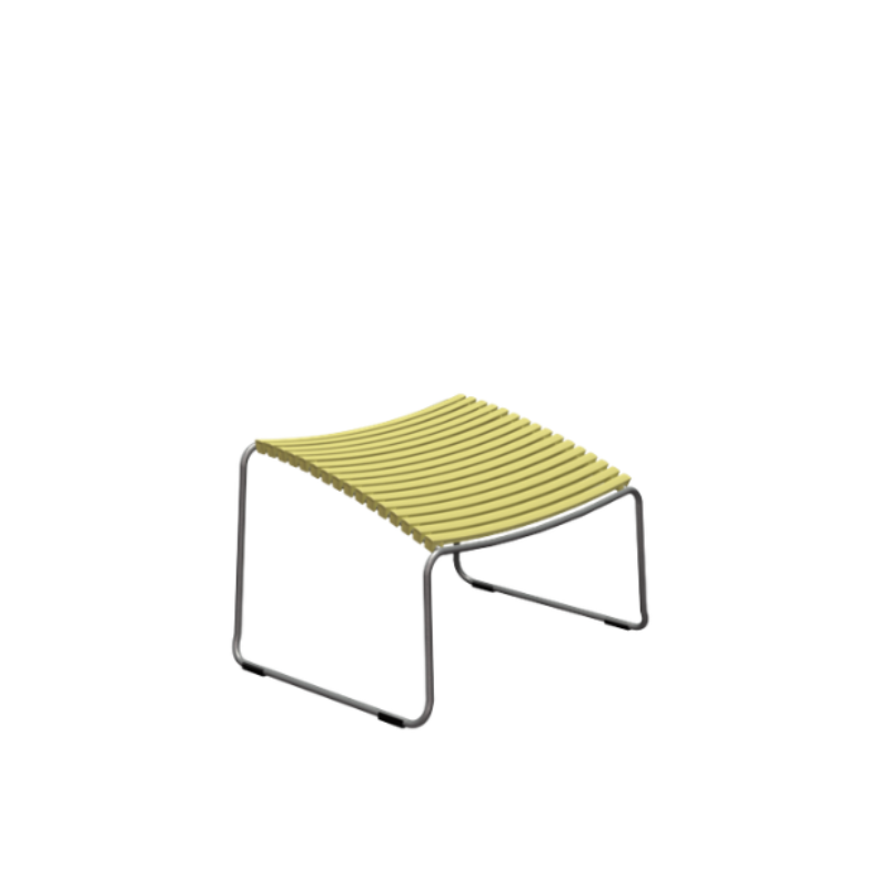 The lemon zest Click Outdoor Footrest by Houe.