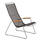 The black Click Outdoor Lounge Chair by Houe.