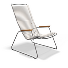 The muted white Click Outdoor Lounge Chair by Houe.