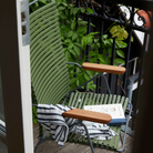 The Click Outdoor Position Chair by Houe from the top close-up.