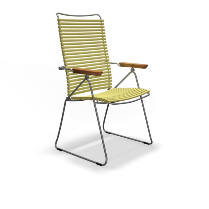 The lemon zest Click Outdoor Position Chair by Houe.