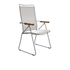 The muted white Click Outdoor Position Chair by Houe.