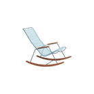 The dusty blue Click Outdoor Rocking Chair by Houe.