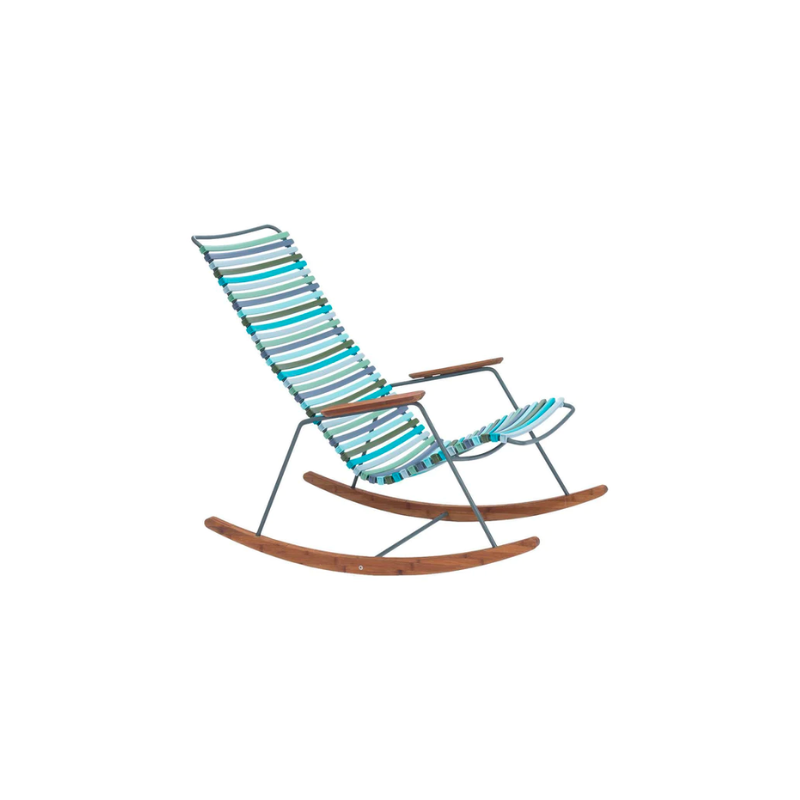 The multicolor-2 Click Outdoor Rocking Chair by Houe.