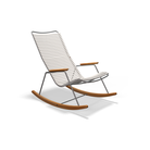 The muted white Click Outdoor Rocking Chair by Houe.