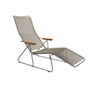 The beige Click Outdoor Sunlounger from Houe.