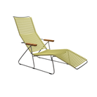 The lemon zest Click Outdoor Sunlounger from Houe.