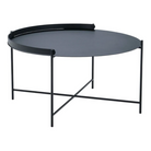 The large black Edge Outdoor Tray Coffee Table by Houe.