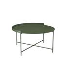 The large olive green Edge Outdoor Tray Coffee Table by Houe.