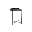 The small black Edge Outdoor Tray Side Table by Houe.