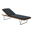 The Molo Sunbed by Houe with a cushion.