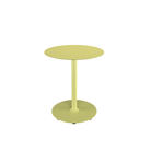 The small lemon zest Pico Round Cafe Table Round Base by Houe.