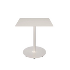 The large muted white Pico Square Cafe Table Round Base by Houe.