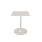 The small muted white Pico Square Cafe Table Round Base by Houe.