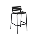 The black ReClips Outdoor Bar Chair by Houe.