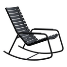 The black ReClips Outdoor Rocking Chair Aluminium by Houe.