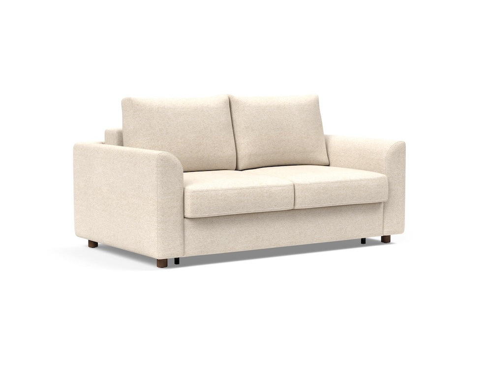 Innovation Living Neah Full Size Sofa Bed with Curved arms in Halifax Shell 365 upholstery.