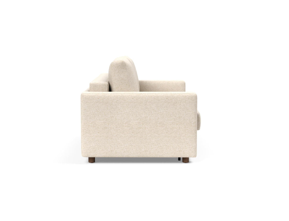 Innovation Living Neah Queen Bed with Standard Arms in Halifax Shell 365 profile view