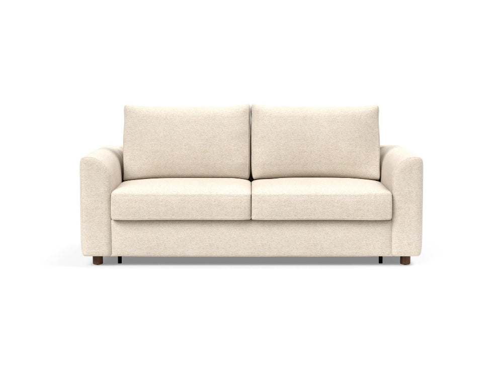 Innovation Living Neah Queen Bed with Curved Arms in Halifax Shell 365