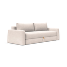 The Cone Sleeper Sofa from Innovation Living with adario basmati 255 upholstery setup as a sofa.