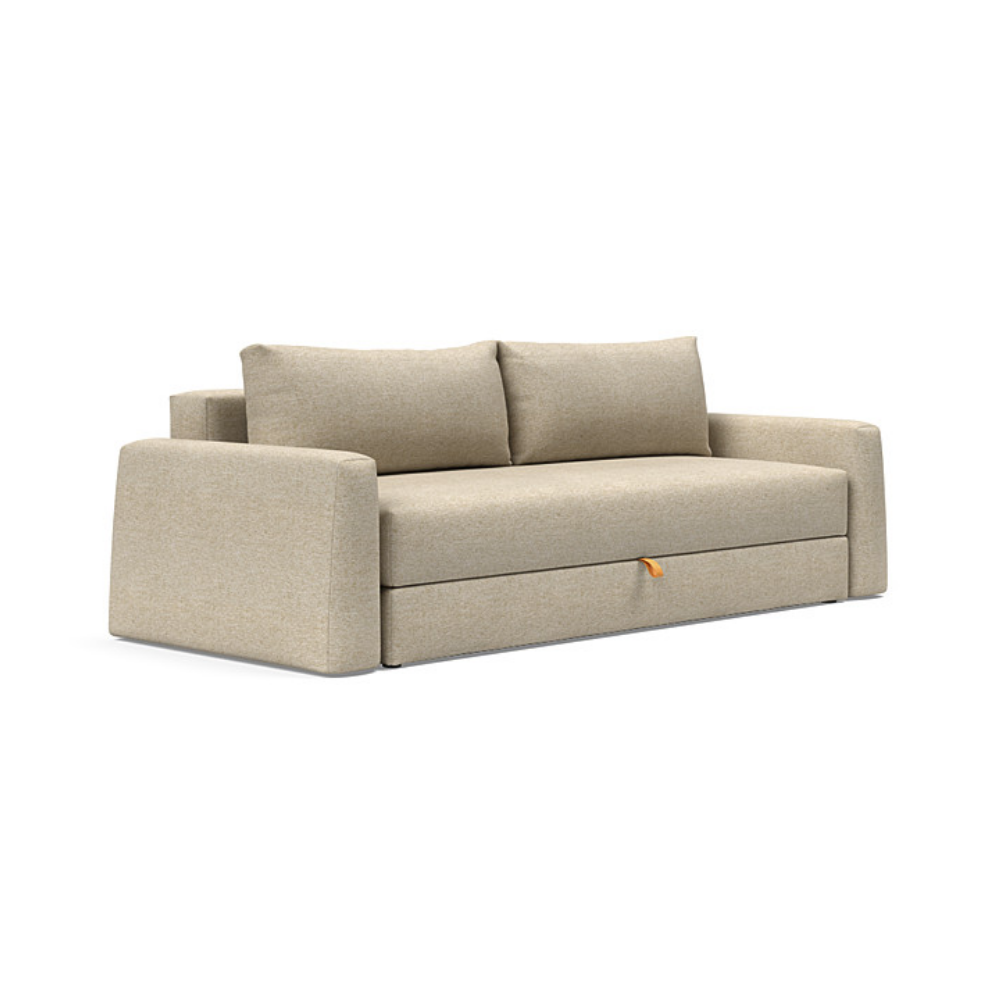 The Cone Sleeper Sofa from Innovation Living with halifax antique 366 upholstery setup as a sofa.