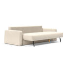 The Cone Sleeper Sofa from Innovation Living with halifax shell 365 upholstery seat pulled out of the couch.