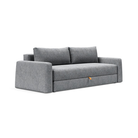 The Cone Sleeper Sofa from Innovation Living with twist granite 565 upholstery setup as a sofa.