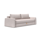The Cone Sleeper Sofa from Innovation Living with weda sand 300 upholstery setup as a sofa.