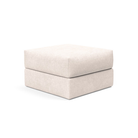 The Cornila Ottoman from Innovation Living with adario basmati 255 upholstery.