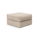 The Cornila Ottoman from Innovation Living with adario taupe 257 upholstery.