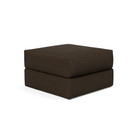 The Cornila Ottoman from Innovation Living with taura chocco 358 upholstery.