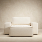 The Newilla Lounger Chair with Wide Arms from Innovation Living from the front in a living room. all-groups