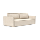 The Newilla Sleeper Sofa from Innovation Living with slim arms and halifax shell 365 upholstery setup as a sofa.