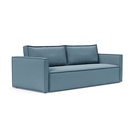The Newilla Sleeper Sofa from Innovation Living with slim arms and mixed dance light blue 525 upholstery setup as a sofa.