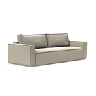 The Newilla Sleeper Sofa from Innovation Living with standard arms and boucle beige 539 upholstery setup as a sofa.