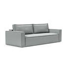 The Newilla Sleeper Sofa from Innovation Living with standard arms and melange light grey 538 upholstery setup as a sofa.