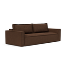 The Newilla Sleeper Sofa from Innovation Living with standard arms and taura cappuccino 359 upholstery setup as a sofa.
