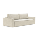 The Newilla Sleeper Sofa from Innovation Living with standard arms and taura off white 357 upholstery setup as a sofa.
