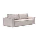 The Newilla Sleeper Sofa from Innovation Living with standard arms and weda sand 300 upholstery setup as a sofa.