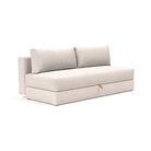 The Osvald Sofa Bed from Innovation Living with adario basmati 255 upholstery setup as a sofa.